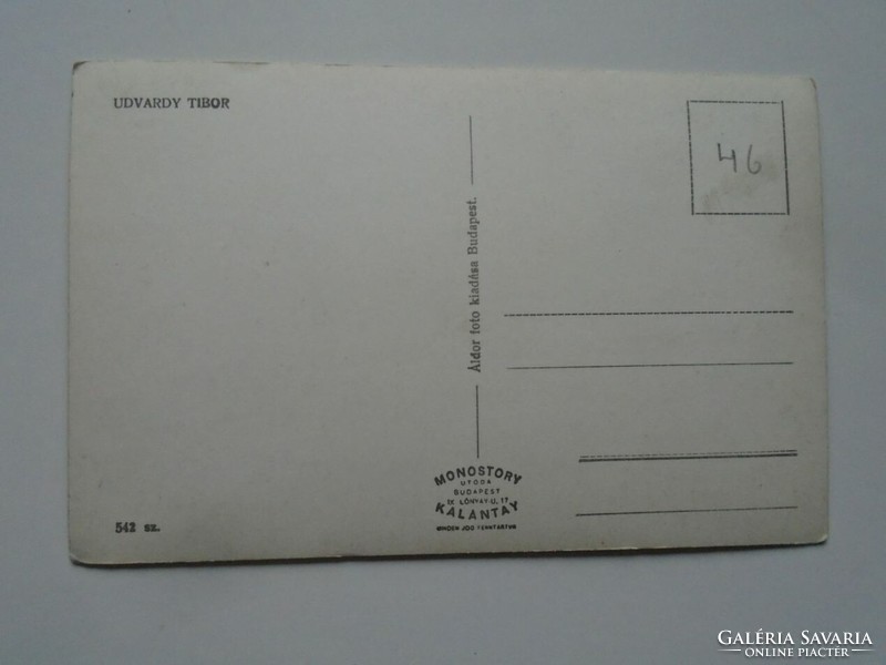 D201844 tibor udvardy 1940's - old postcard