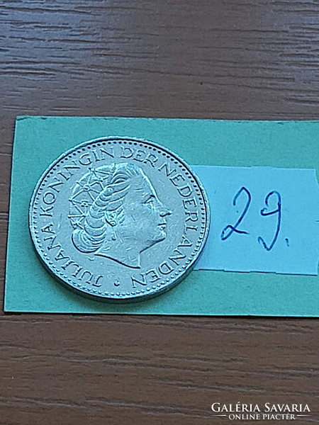 Netherlands 1 gulden 1968 nickel, Queen Juliana 29