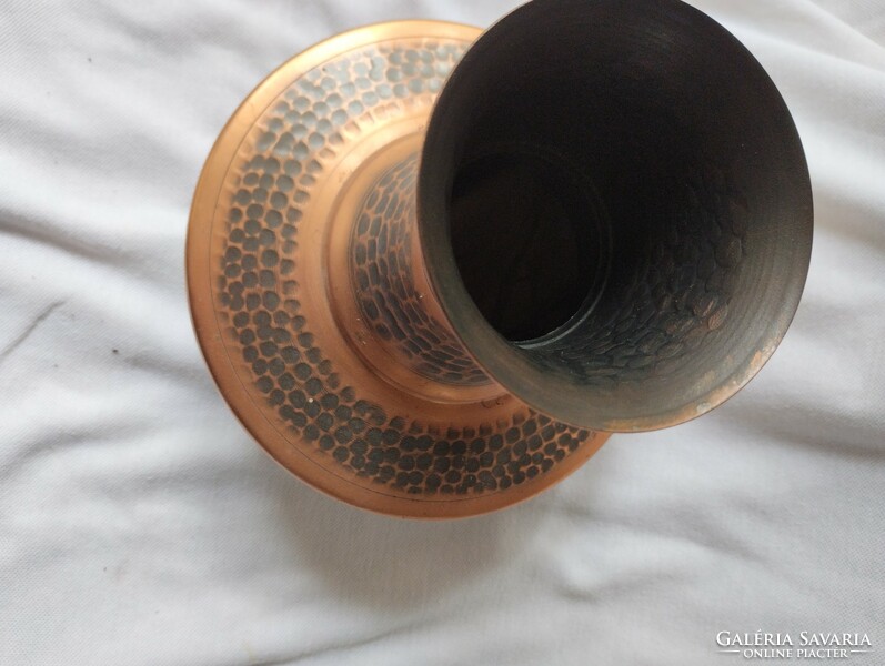 Retro industrial copper vase