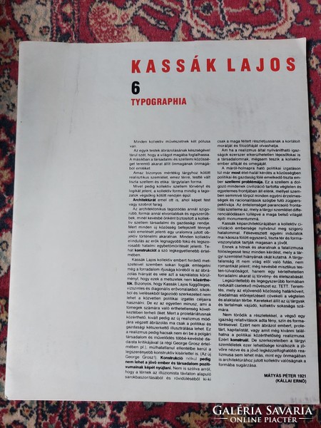 Kassák Lajos 6 Typographia