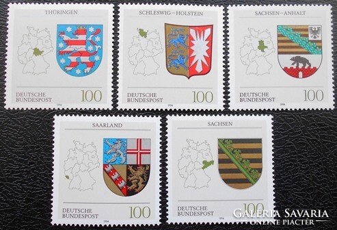 N1712-6 / Németország 1994 Német alkotmányozó államok bélyegsor postatiszta