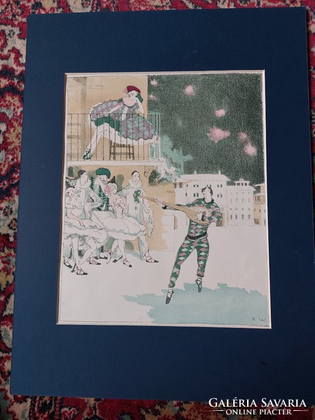 Walser, karl: russische ballett 1909. Rare!