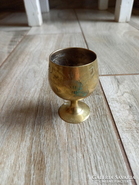 Small old silver-plated goblet (6x4.2 cm)