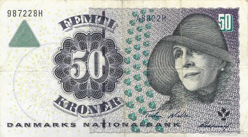 50 kroner korona 2002 Dánia 1.
