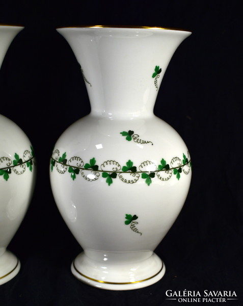 Herend parsley pattern larger porcelain vase ... In a pair !!!