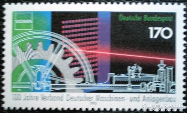 N1636 / Németország 1992 Gépek és Építőipari Társaság bélyeg postatiszta