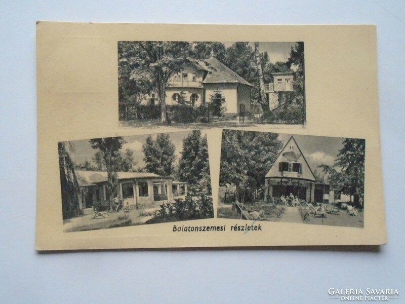 D201838 Balatonszeme 1957 - old postcard
