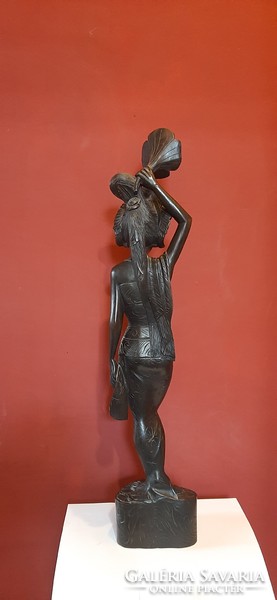 Large - 71 cm - hand-carved, Indonesian wooden statue.