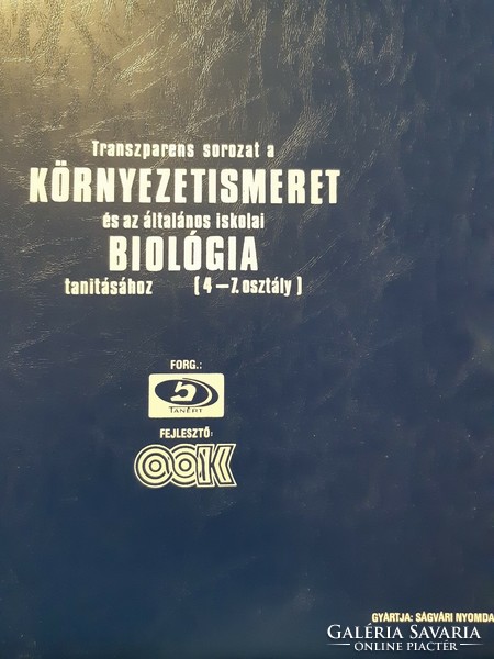 Biológiai iskolai oktató írásvetítő transzparens 4-7. osztály szemléltető eszköz