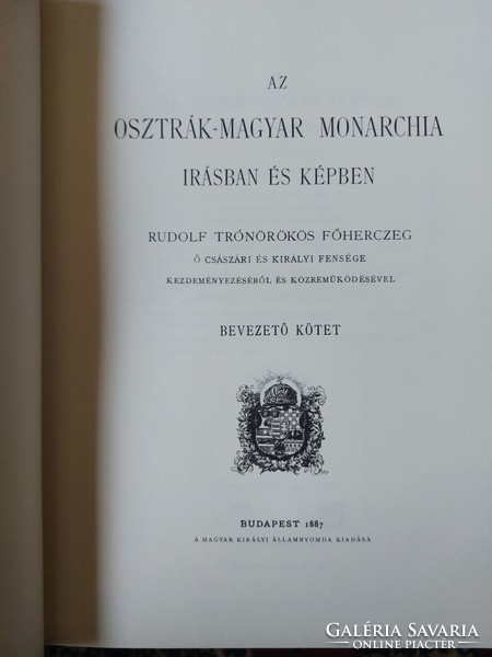 The Austro-Hungarian monarchy in writing and in pictures - introductory volume