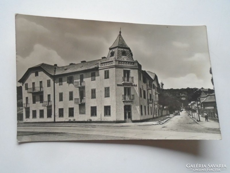 D201834 tobacco industry resort in Balatonalmád - old postcard - 1956