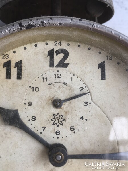 Very old, mechanical junghans rattle clock, alarm clock