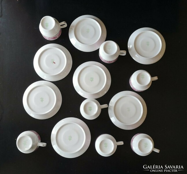 Raven House porcelain coffee set of 7 pieces