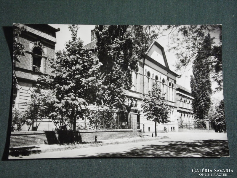 Postcard, Kecskemét, national educational institution, 1963