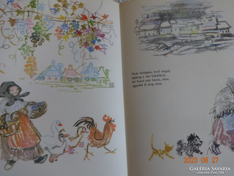 Anna Fazekas: old lady's deer - old storybook with drawings by Róna Emy (1976)