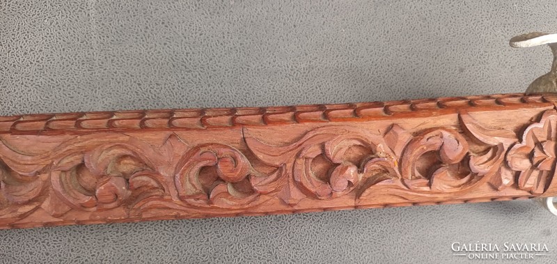 Antique Far Eastern hand-carved sword