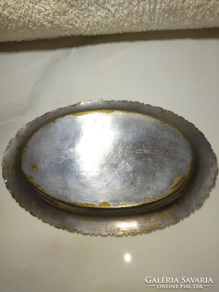 Beautiful patterned copper small bowl holder tray