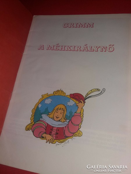 1988. Grimm - HAUI JÓZSEF :A méhkirálynő képes mese könyv füzet a képek szerint MINERVA