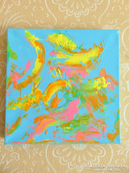 Neon abstract painting