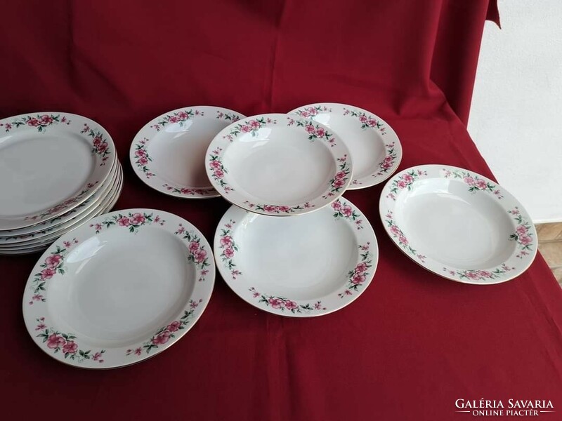 Alföldi porcelain 18-piece plate set flat plate deep plate plates nostalgia pieces