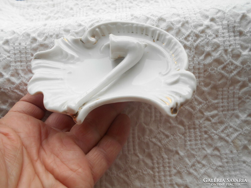 Antique porcelain bowl with pipe
