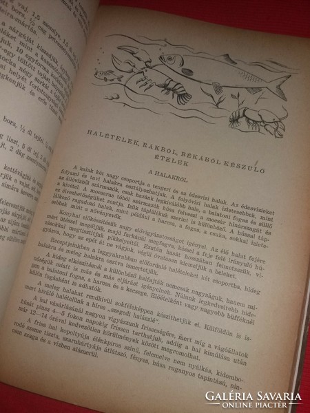 1954. VENESZ JÓZSEF : Szakácskönyv könyv a képek szerint Kereskedelmi Könyvkiadó