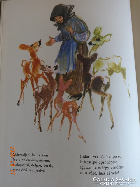 Fazekas Anna: Öreg néne őzikéje  - régi mesekönyv Róna Emy rajzaival (1976)