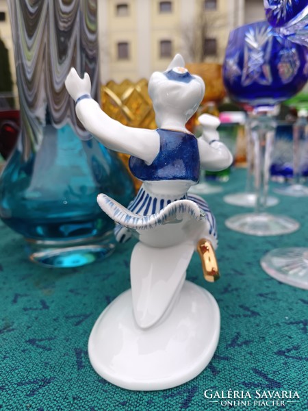 Ritka kék festésű Hollóházi Aladdin