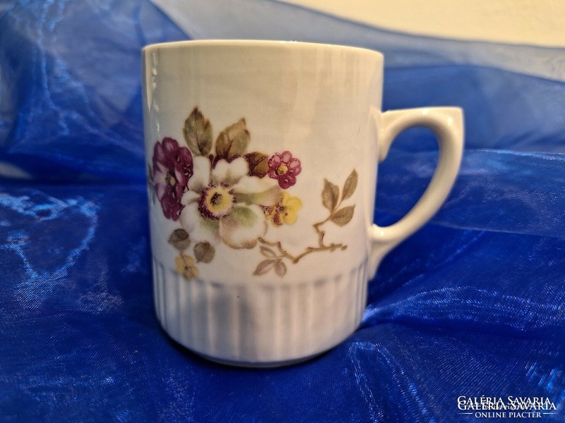 Zsolnay old, floral mug.