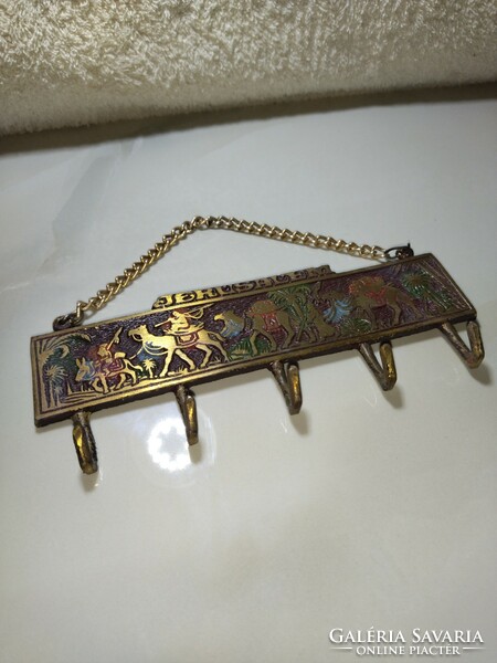 Beautiful jerusalem copper wall key holder