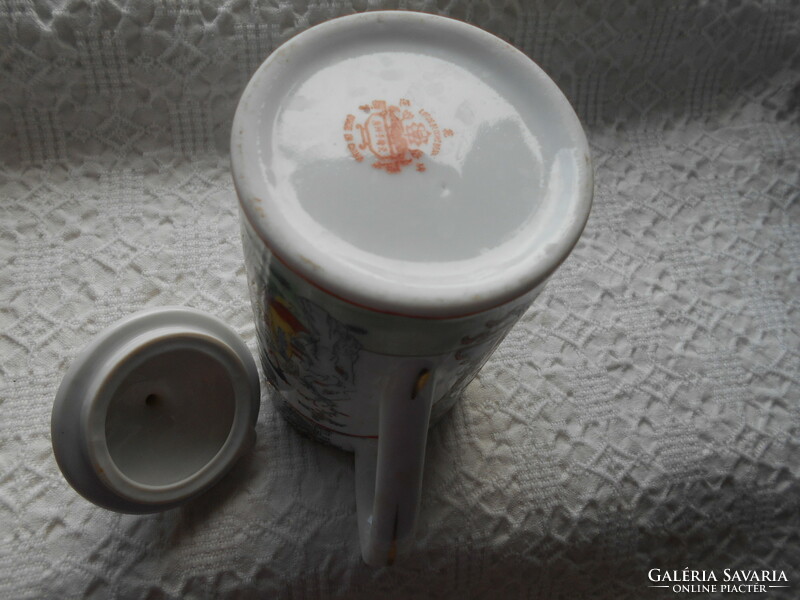 Kínai kézzel festett porcelán  kancsó