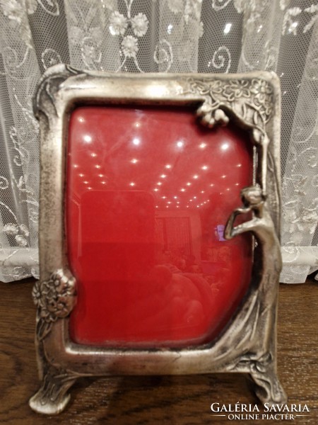 Silver-plated picture frame