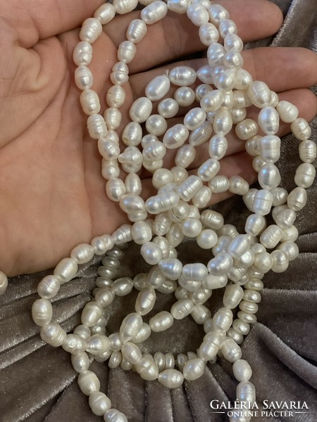 Amazing cultured pearl rubber bracelets
