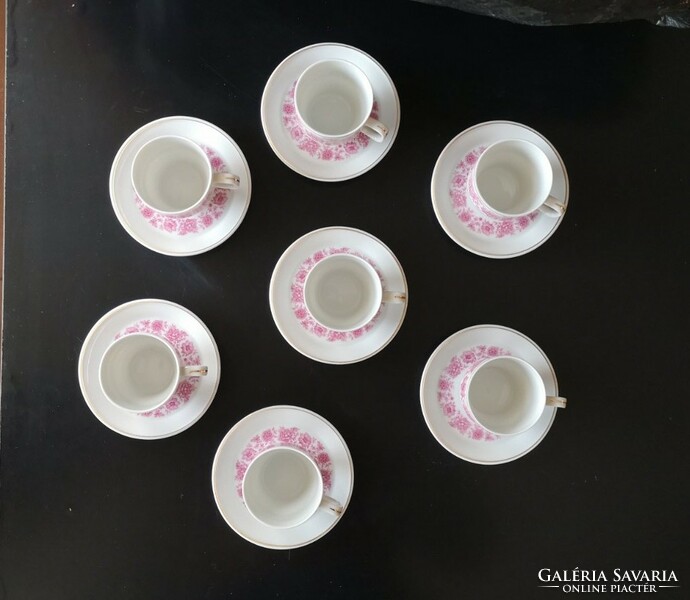 Raven House porcelain coffee set of 7 pieces