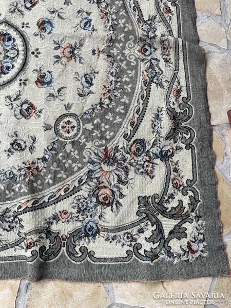 Retro virágos  gobelines szövött ágytakaró takaró terítő asztalterítő nosztalgia darab