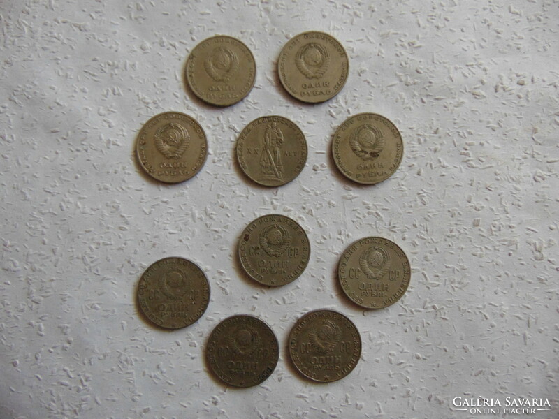 Soviet Union 10 pieces 1 ruble lot ! 03