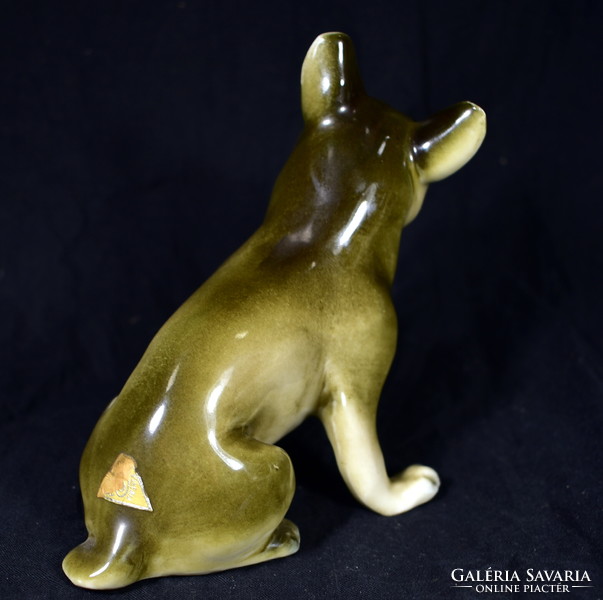 French bulldog royal dux porcelain figurine