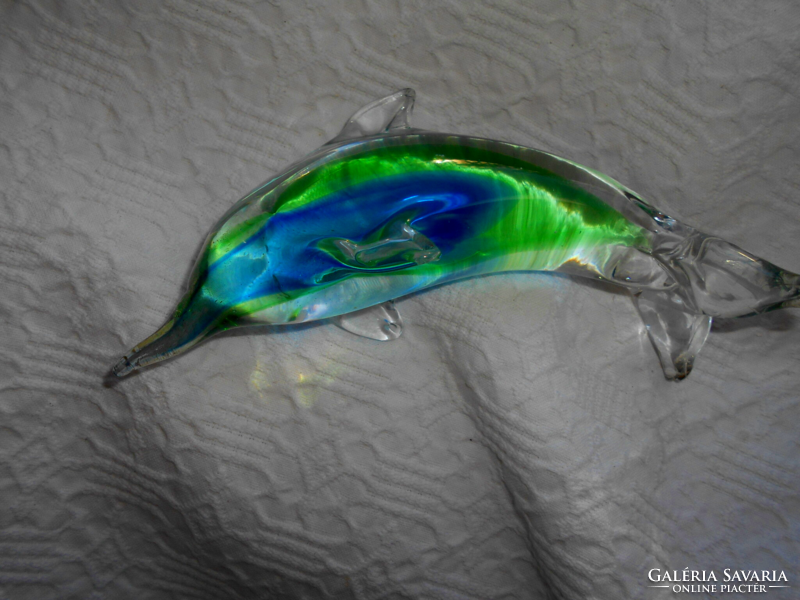 Glass fish or dolphin from Murano - special handicraft work