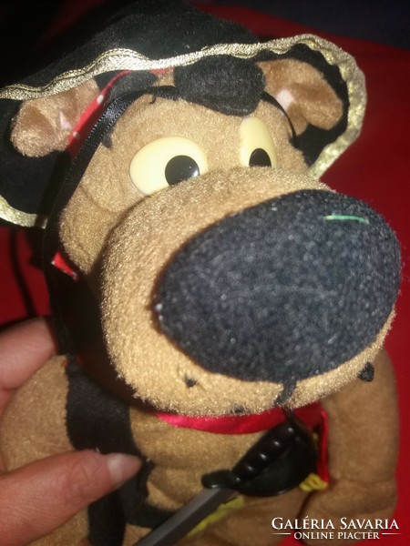 Eredeti filmgyáras SCOBY DOO plüss kutya Halloween kalóz jelmezben hibátlan 40 cm a képek szerint