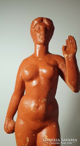 Terrakotta női akt (33 cm)