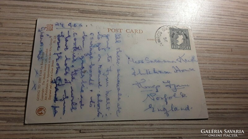 Antique greeting postcard.