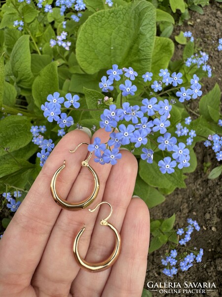 Russian red gold earrings 14 k