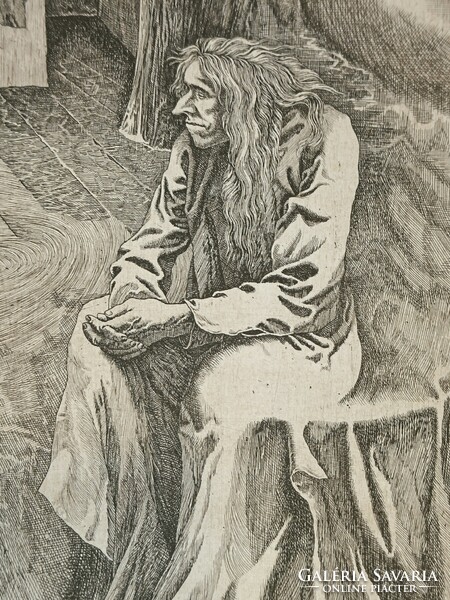 Sándor Badacsonyi etching poe illustration