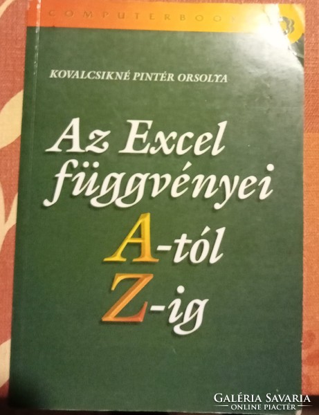 The book Excel functions from a to z is for sale