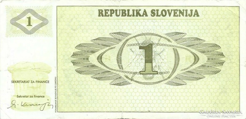 1 tolar 1990 Szlovénia 1.