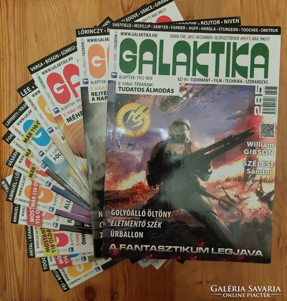 12 db, 2013-as Galaktika folyóirat, szép állapotban egyben eladó (Akár INGYENES szállítással)