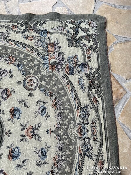 Retro virágos  gobelines szövött ágytakaró takaró terítő asztalterítő nosztalgia darab