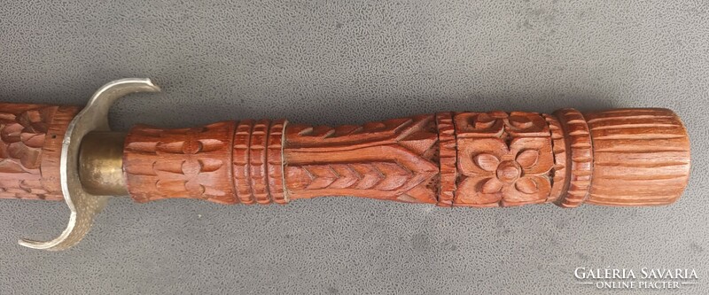Antique Far Eastern hand-carved sword
