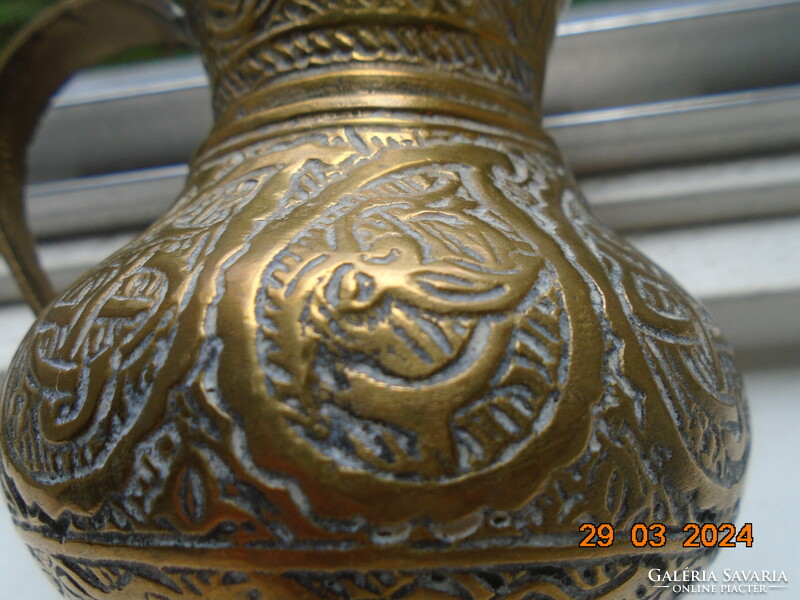 17.sz Oszmán aranyozott bronz kancsó másolata