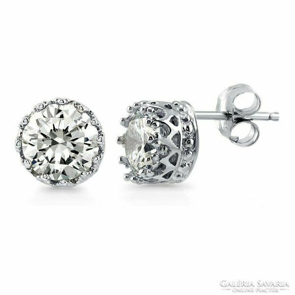 2.14Ct vvs1 h Valodi white moissanite diamond 925 sterling silver earrings